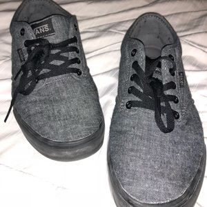 Gray/black VANS Atwood sneakers.